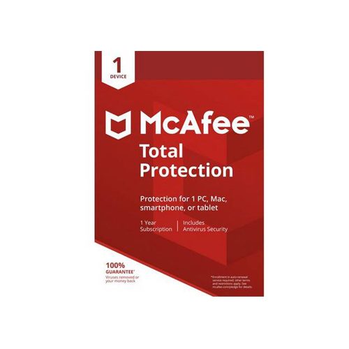 mcafee total protection 1 device